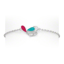 Multi cor 925 bracelete de prata e jóias borboleta bracelete baixo MOQ (kt3505)